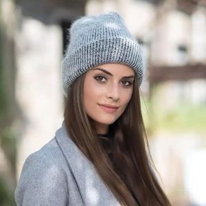 NWT Knit Mohair Sock Hat
